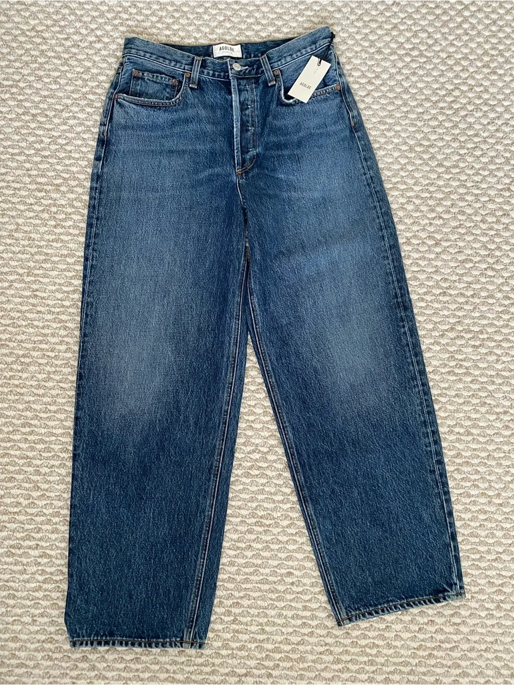 Agolde Dara Mid-Rise Baggy Taper Jeans